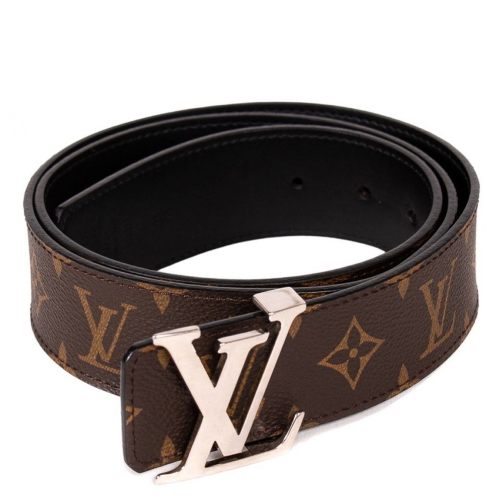 Louis Vuitton shape cloth belt- Brown